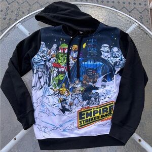 Star Wars The Empire Strikes Back Black Graphic Hoodie